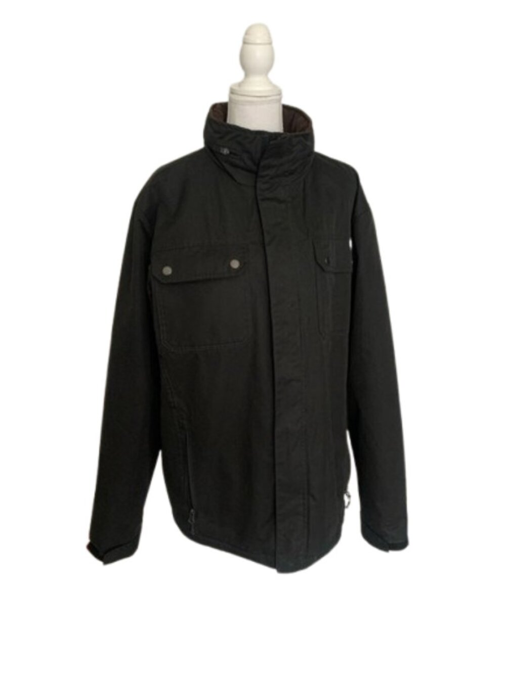 Rugged Elements Men's Trek Jacket Hidden Hood Kit Black
